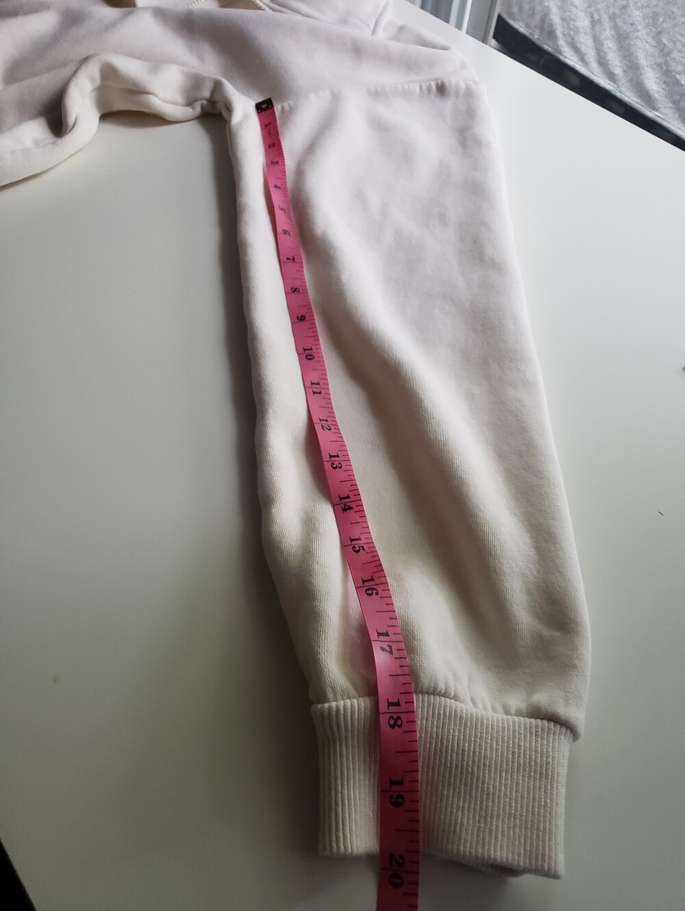 H&M 80% Cotton Cream Quarter-Zip Pullover Sweatshirt - Picture 12 of 12